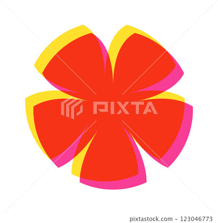 Riso floral decoration decorative geometry Riso floral decoration decorative geometry 123046773