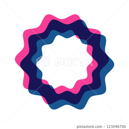 Curvy ring riso decoration form 123046780