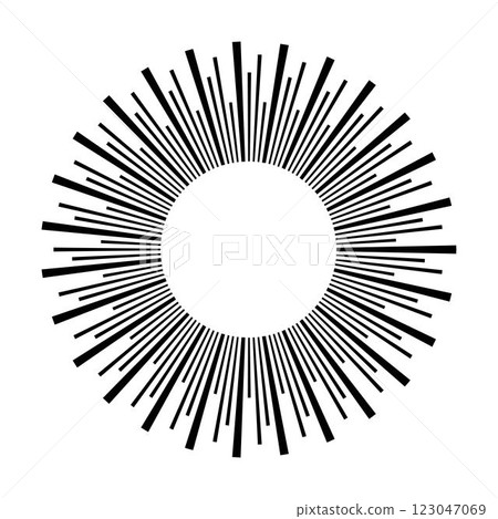 Sun icon, sunburst vector illustration element for design Sun icon, sunburst vector illustration element for design 123047069