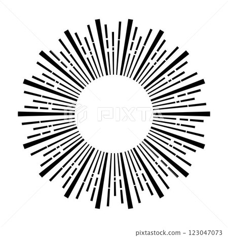 Sun icon, sunburst vector illustration element for design Sun icon, sunburst vector illustration element for design 123047073