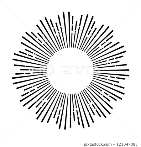 Sun icon, sunburst vector illustration element for design Sun icon, sunburst vector illustration element for design 123047083