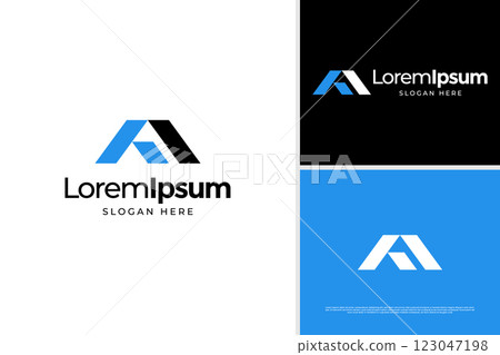Abstract letter F accounting logo vector design. Letter F finance logo design template 123047198