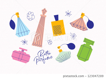 Perfume bottle collection Perfume bottle collection 123047289