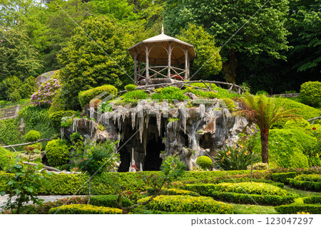 Artificial cave near the Sanctuary of Bom Jesus do Monte in Braga, Portugal Artificial cave near the Sanctuary of Bom Jesus do Monte in Braga, Portugal 123047297