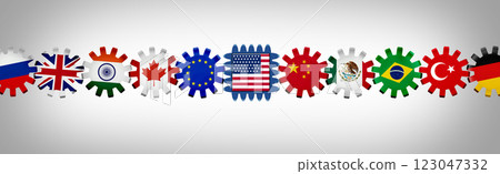 US Global Trade crisis US Global Trade crisis 123047332