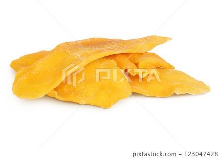 dried mango isolated on white background 123047428