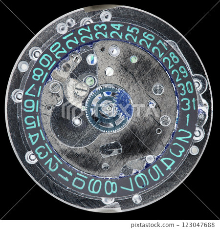 clockwork vintage mechanical watch, high resolution and detail clockwork vintage mechanical watch, high resolution and detail 123047688