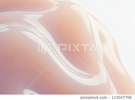 波浪狀乳白色凝膠的摘要背景(AI 產生的圖像) 波浪狀乳白色凝膠的摘要背景(AI 產生的圖像) 123047706