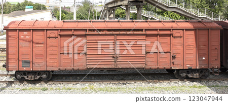 railway freight wagon railway freight wagon 123047944