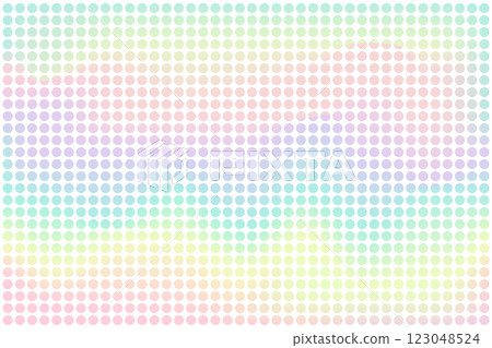 Gradient holographic texture with dots. Pixel holographic dots background. Pastel background with specks and spots. Abstract pattern 123048524