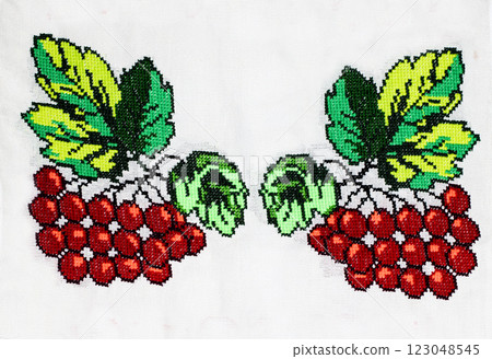 Ukrainian embroidery, folk arts and crafts 123048545