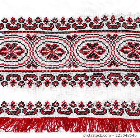 Ukrainian embroidery, folk arts and crafts 123048546