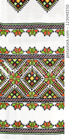 Ukrainian embroidery, folk arts and crafts 123048550