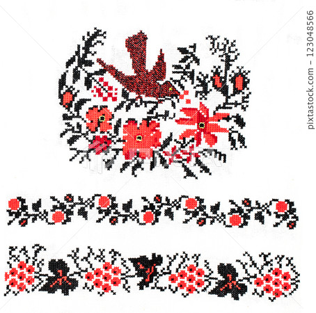 Ukrainian embroidery, folk arts and crafts Ukrainian embroidery, folk arts and crafts 123048566