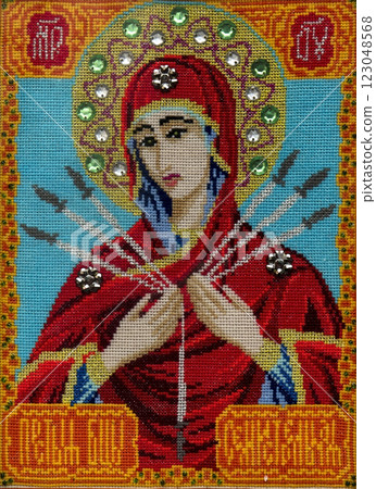 Ukrainian embroidery, folk arts and crafts 123048568