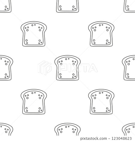 sliced toast bread seamless pattern sliced toast bread seamless pattern 123048623