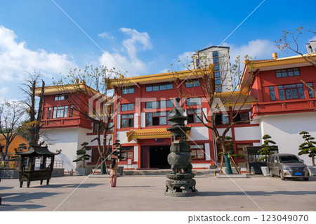 七寶古鎮寺廟，上海，中國 123049070