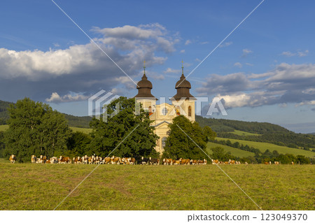 Church of St. Markets, Sonov near Broumov, Eastern Bohemia, Czech Republic 123049370