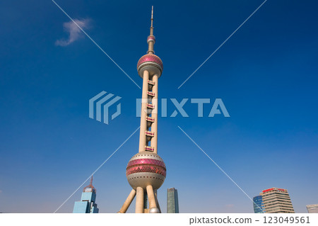 東方明珠電視塔，上海，中國 123049561