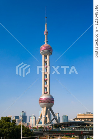 東方明珠電視塔，上海，中國 123049566