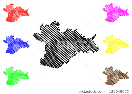 South Norfolk Non-metropolitan district (United Kingdom of Great Britain and Northern Ireland, ceremonial county Norfolk, England) map vector illustration, scribble sketch map South Norfolk Non-metropolitan district (United Kingdom of Great Britain and Northern Ireland, ceremonial county Norfolk, England) map vector illustration, scribble sketch map 123049665