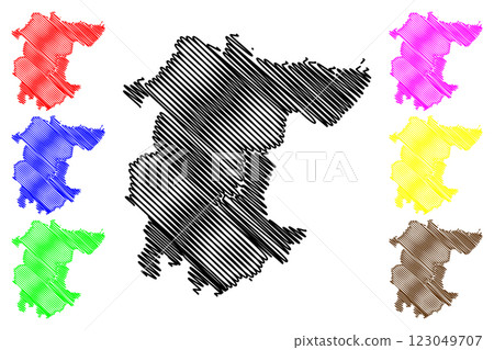 Stockton-on-Tees Borough and unitary authority (United Kingdom of Great Britain and Northern Ireland, ceremonial county Durham and North Yorkshire, England) map vector illustration, scribble sketch Stockton-on-Tees Borough and unitary authority (United Kingdom of Great Britain and Northern Ireland, ceremonial county Durham and North Yorkshire, England) map vector illustration, scribble sketch 123049707