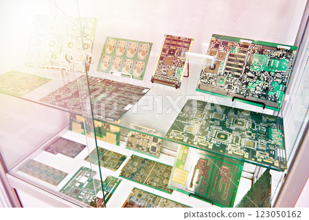 Electronic circuit boards in store Electronic circuit boards in store 123050162