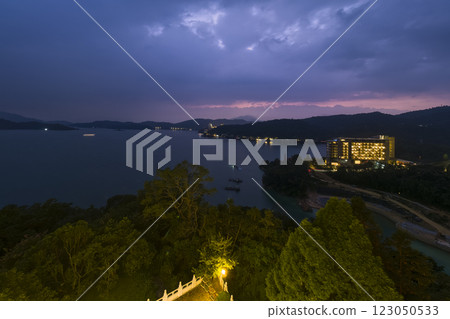 Sunset at Sun Moon Lake, Taiwan 123050533
