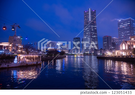 橫濱港未來的夜景 123051433