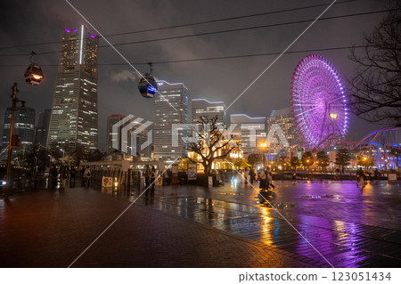 橫濱港未來的夜景 123051434