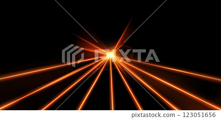 Orange laser beams on black, vector glowing light rays from explosion, burst energy effect, shiny flash with stripes Orange laser beams on black, vector glowing light rays from explosion, burst energy effect, shiny flash with stripes 123051656