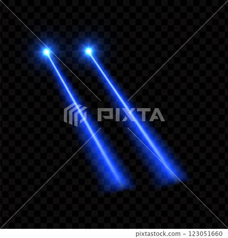 Vector illustration of double laser beams blue neon color. Vector illustration of double laser beams blue neon color. 123051660