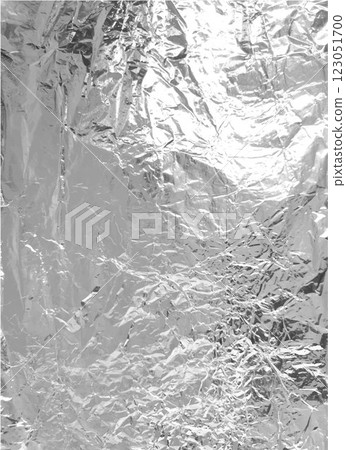 Silver foil wrinkled vector texture, realistic aluminum paper sheet, crumpled metallic surface background, chrome sheet Silver foil wrinkled vector texture, realistic aluminum paper sheet, crumpled metallic surface background, chrome sheet 123051700