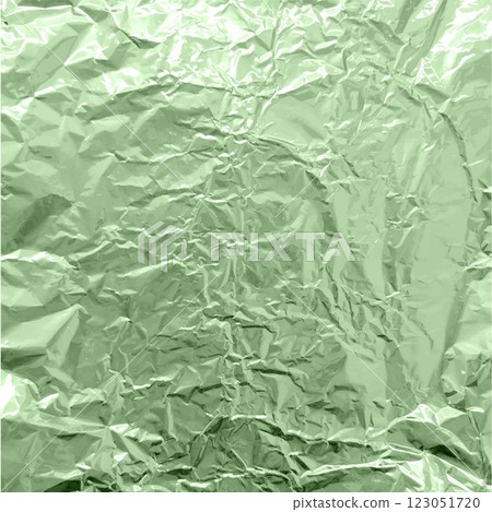 Green foil wrinkled vector texture, realistic aluminum paper sheet, crumpled metallic background glister tinfoil pattern Green foil wrinkled vector texture, realistic aluminum paper sheet, crumpled metallic background glister tinfoil pattern 123051720