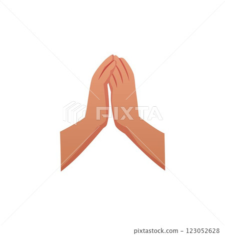 Clapping hands gesture flat vector icon, cartoon hands applauds, ovation, encouragement, support, appreciation arm sign Clapping hands gesture flat vector icon, cartoon hands applauds, ovation, encouragement, support, appreciation arm sign 123052628