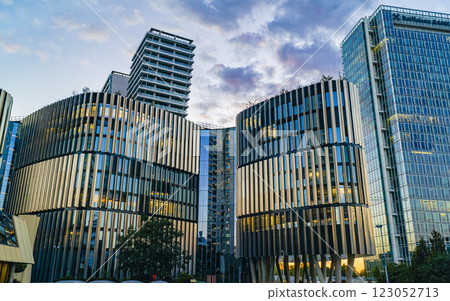 large commercial buildings including in Prague 123052713