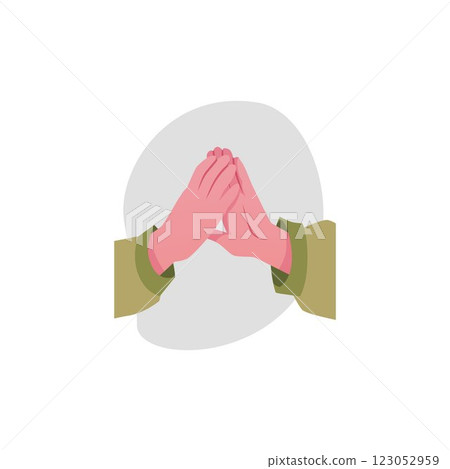 Vector illustration of clapping hands. Gesture expressing applause and appreciation. Vector illustration of clapping hands. Gesture expressing applause and appreciation. 123052959