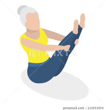 3D Isometric Flat  Illustration of Chakra Systems. Item 1 123053854