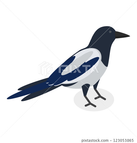 3D Isometric Flat Set of City Birds. Item 4 3D Isometric Flat Set of City Birds. Item 4 123053865