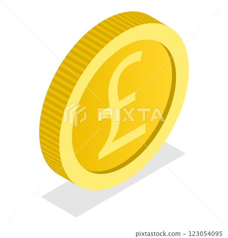 3D Isometric Flat Illustration of World Currency Coins. Item 8 3D Isometric Flat Illustration of World Currency Coins. Item 8 123054095