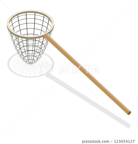 3D Isometric Flat  Set of Wild Animal and Insect Traps. Item 6 123054127