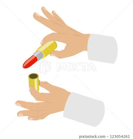 3D Isometric Flat Set of Beauty Products. Item 3 3D Isometric Flat Set of Beauty Products. Item 3 123054261