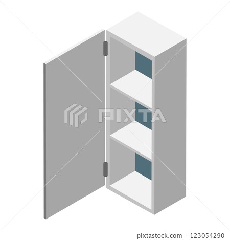 3D Isometric Flat Set of Kitchen Cabinets. Item 8 3D Isometric Flat Set of Kitchen Cabinets. Item 8 123054290
