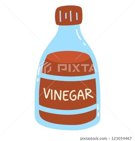 Apple Cider Vinegar in Glass 123054467