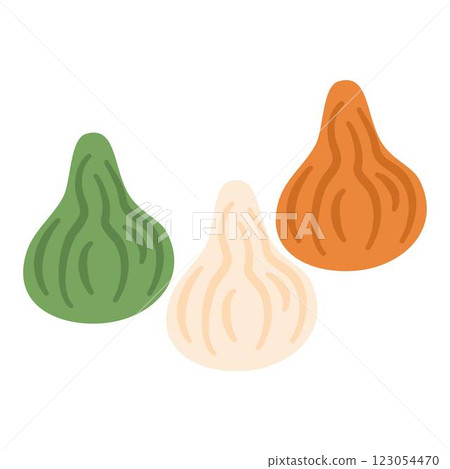 Ganesh Chaturthi Festival. Colorful Modaks Indian sweet dumpling 123054470