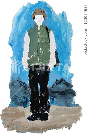 有山背景的人 123054685