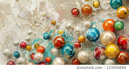 A Mesmerizing 3D Abstract Multicolor Visualization 123056699