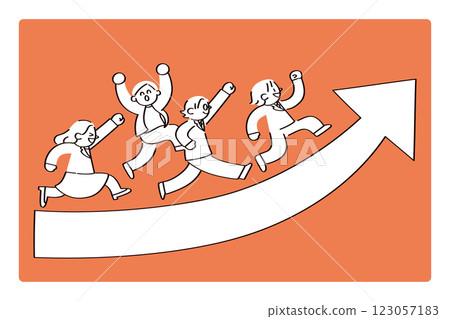 Illustrations showing people's skill development and growth Illustrations showing people's skill development and growth 123057183