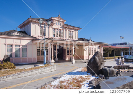 栃木縣_JR日光站的復古車站大樓風景 123057709