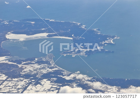 Winter (snowfall) above Akkeshi 123057717